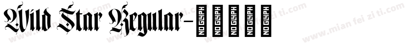 Wild Star Regular字体转换